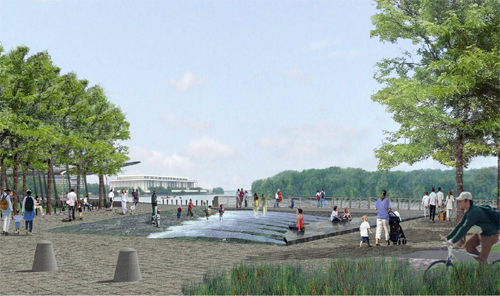 The water feature, sure to be a kid-pleaser - Curtesy of the National Park Service