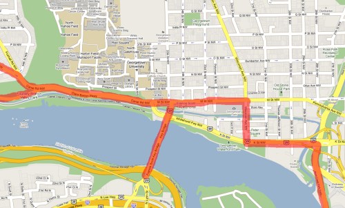 Street Closures for Marine Corp Marathon