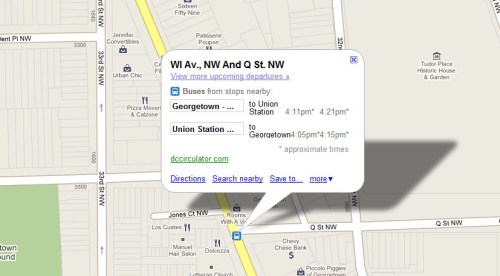 Google Provides Arrival Predictions for Circulator
