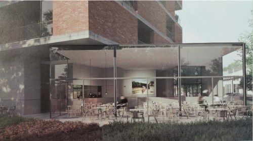 NE elevation ground level